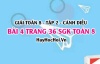 Bài 4 trang 36 Toán 8 Tập 2 Chân trời sáng tạo Bài 4 trang 36 Toán 8 Tập 2 Chân trời sáng tạo